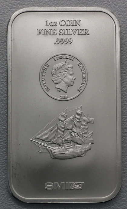 1oz Münzbarren Cook Islands 999,9er Feinsilber