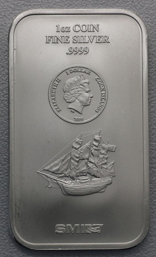 1oz Münzbarren Cook Islands 999,9er Feinsilber