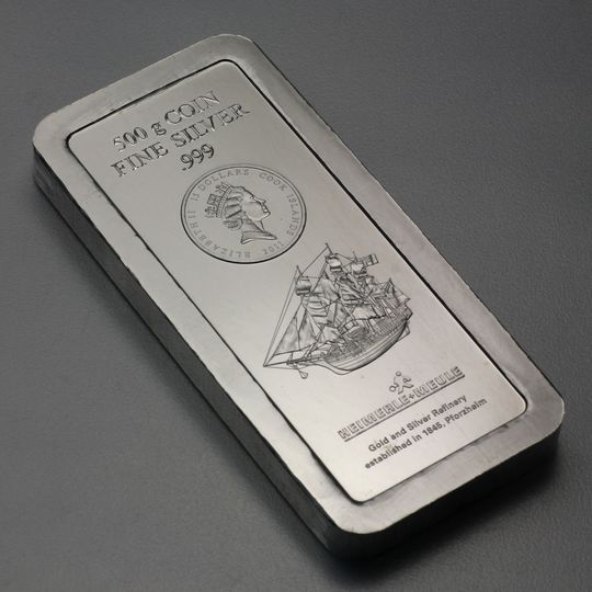 500g Silber Münzbarren