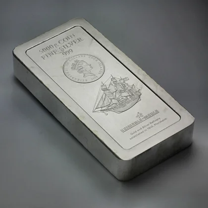 5000g Münzbarren Cook Silver bis 2013 Made in Germany