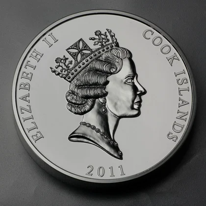 Silbermünze Cook Islands Queen Elisabeth II