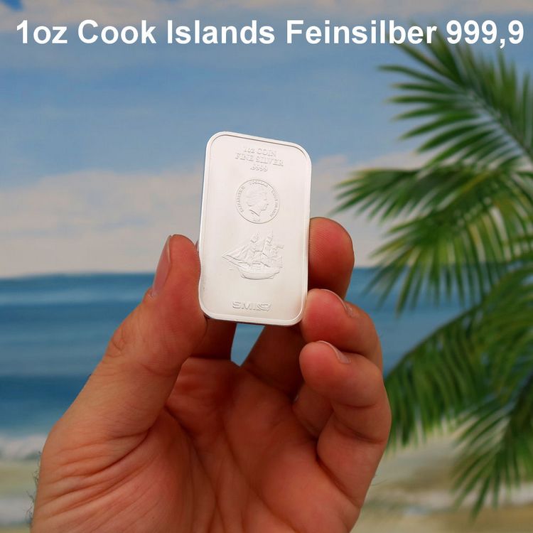 1oz Cook Islands Silberbarren 1oz Cook Islands Silberbarren