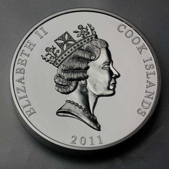 Silbermünze Cook Islands Queen Elisabeth II