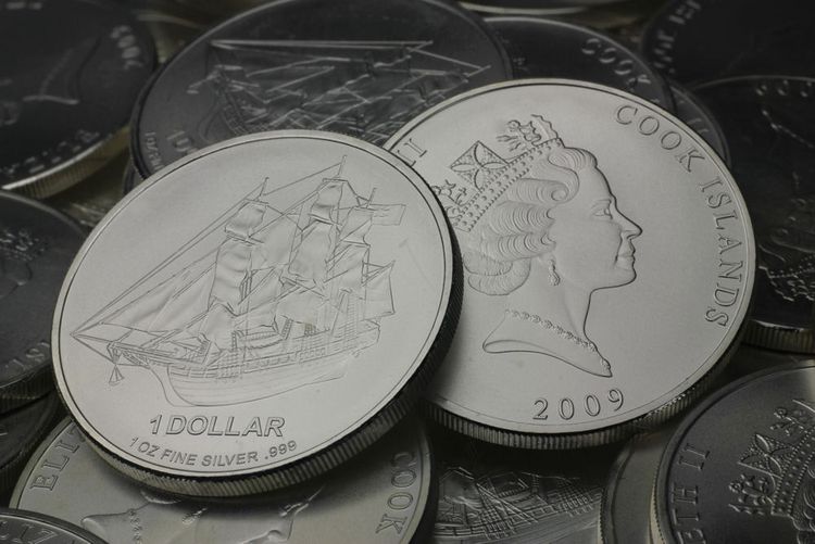 1 Cook Islands Dollar = 1oz Feinsilber